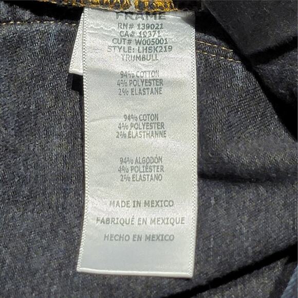 FRAME Le High Skinny Trumbull Jeans Womens 27 Dark Wash Designer Stretch Denim - Picture 10 of 15